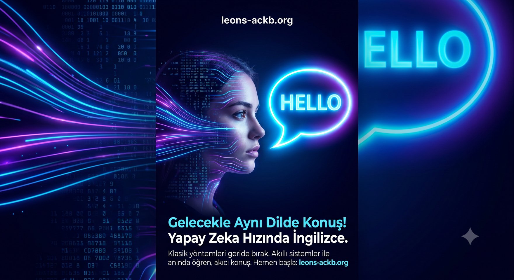 Gelecekle aynı dilde konuş — yapay zeka hızında İngilizce